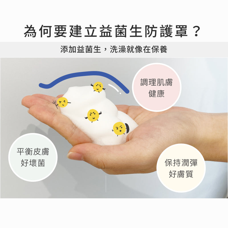 Chef Clean 淨毒五郎 - 益菌生嬰兒洗髮沐浴慕斯 500ml