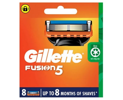 Gillette 吉列 - 吉列 FUSION 5 鋒隱系列 剃鬚刀頭 刮鬍替換刀片 (4/8片裝)