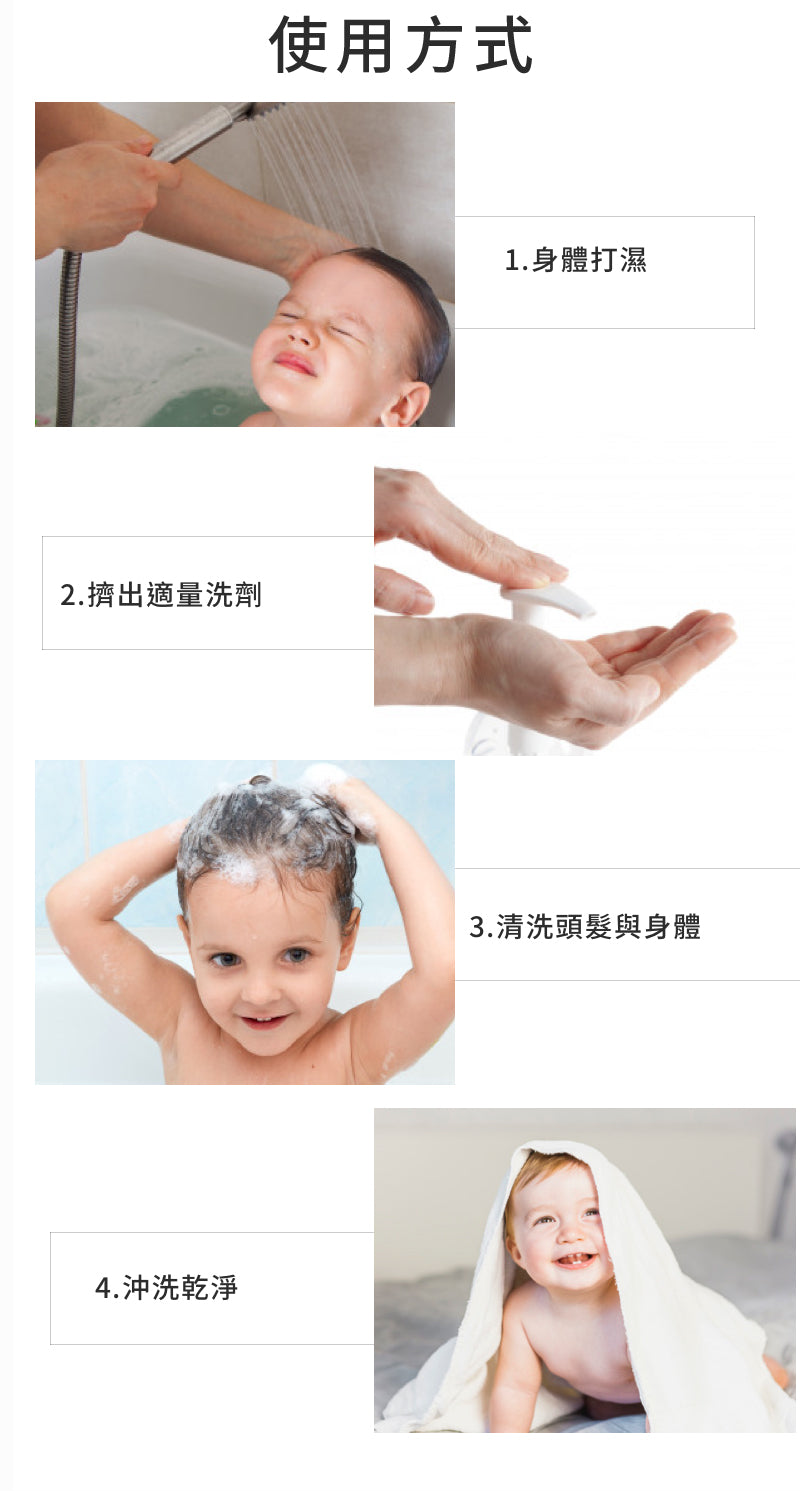 Chef Clean 淨毒五郎 - 益菌生嬰兒洗髮沐浴慕斯 500ml