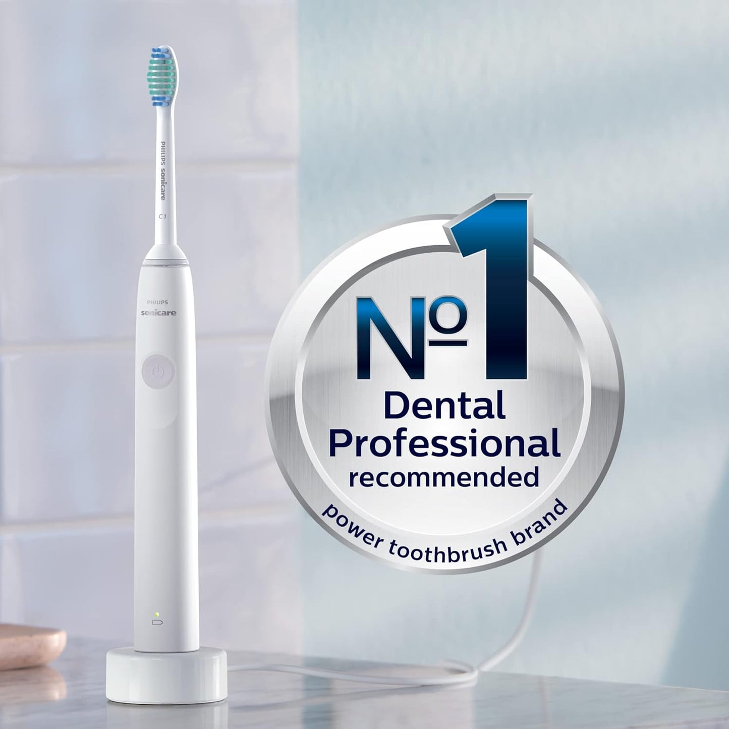Philips 飛利浦 - Sonicare 1100系列 充電式聲波電動牙刷 HX3641/02 - 白色