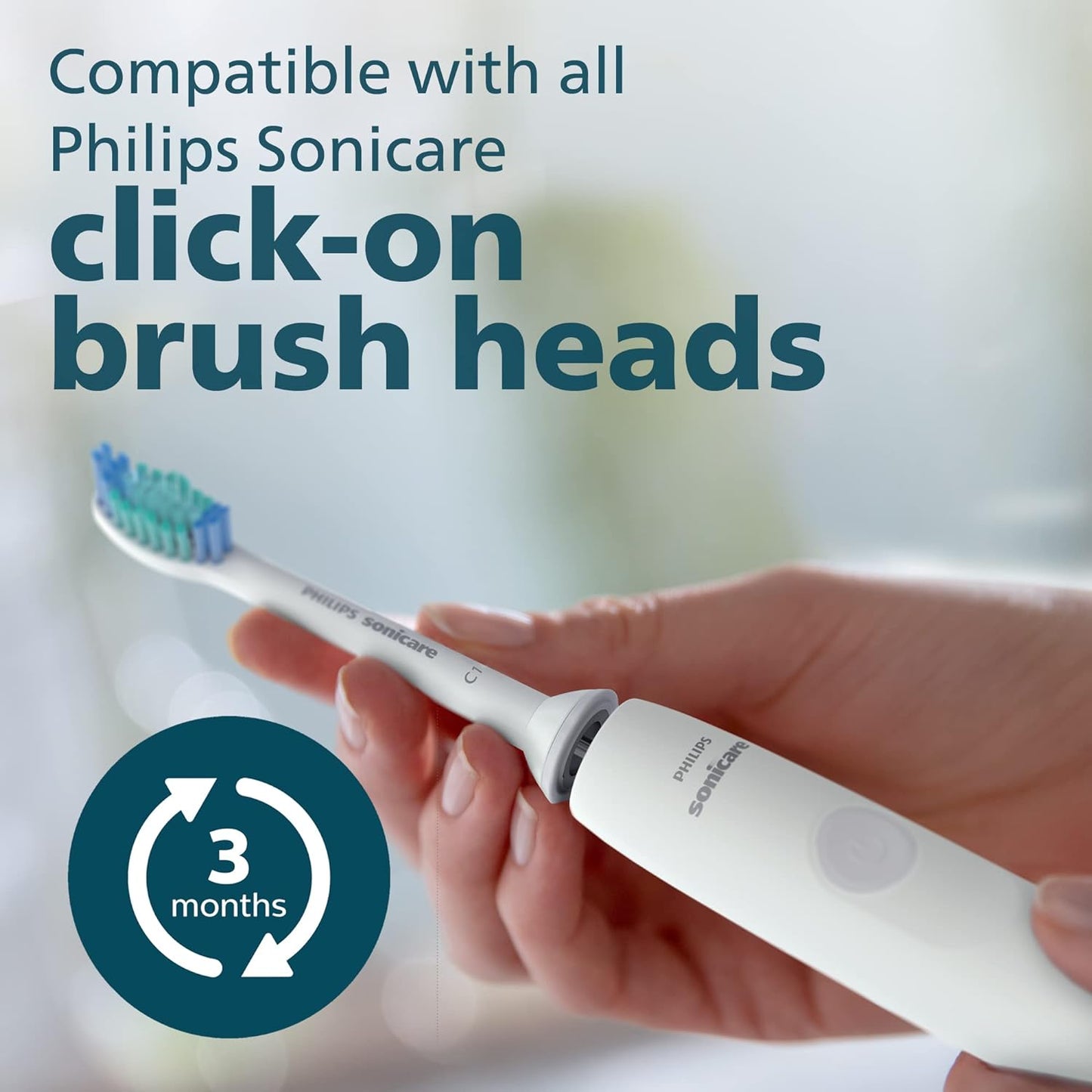 Philips 飛利浦 - Sonicare 1100系列 充電式聲波電動牙刷 HX3641/02 - 白色