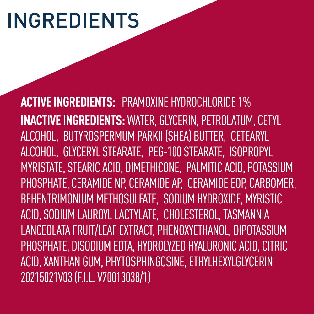 CeraVe - 止癢保濕霜 (濕疹敏感肌 乾性皮膚適用 緩解曬傷/蟲咬瘙癢) 453g