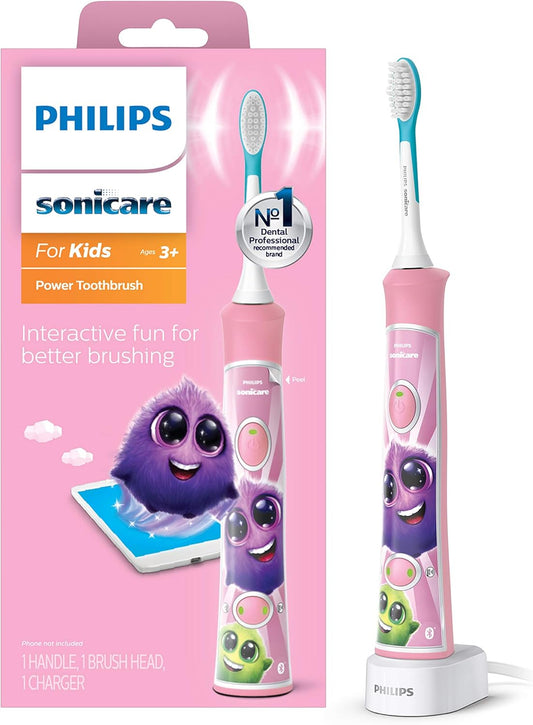 飛利浦 飛利浦 - Sonicare For Kids 兒童聲波靜音粉紅色 APP 支援 HX6351/41