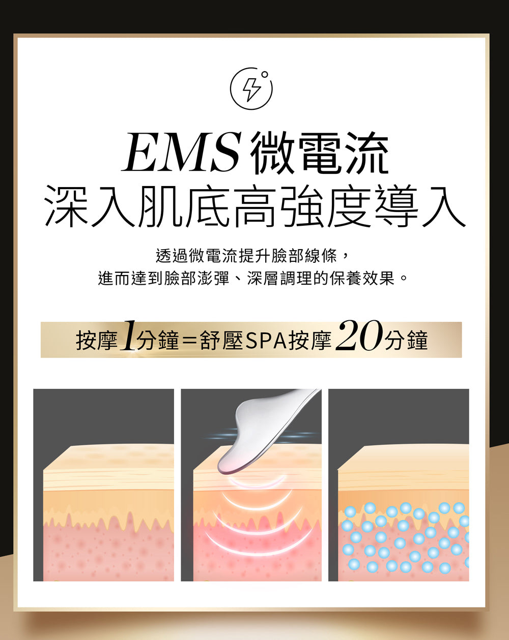 LUDEYA - FR小法拉微電流緊緻提拉美容儀