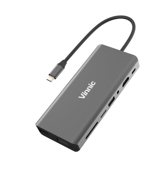 Vinnic 銀戰士電池 - 15-in-1 100W USB-C Hub 無線充電集線器 多功能轉換器