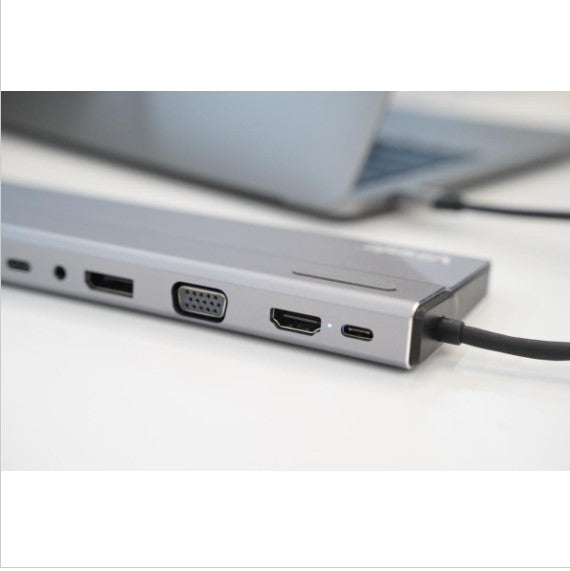Vinnic 銀戰士電池 - Vinnic 14-in-1 100W USB-C Duo Display 雙影像輸出 擴充基座