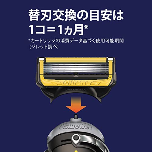 Gillette 吉列 - PROSHIELD 5+1 鋒護系列 剃鬚刀頭 刮鬍替換刀片 (4片裝)