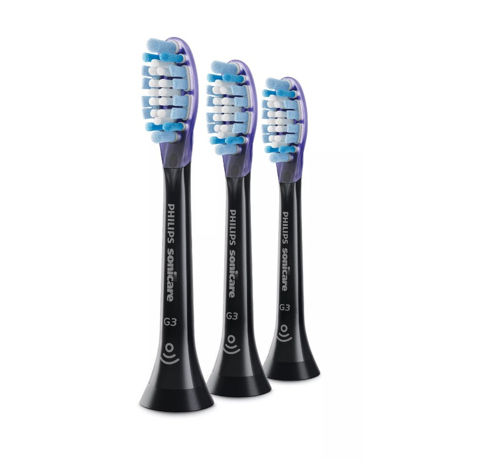 Philips 飛利浦 - 【3支裝】Sonicare G3 Premium Gum Care HX9053 智能清潔刷頭 - 黑色(HX9053/96) 白色(9053/67)