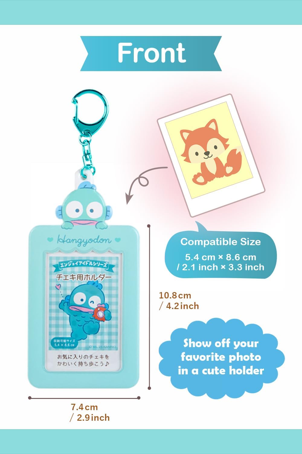 SANRIO - 卡片套/證件套及匙扣 (可放八達通卡) - Hangyodon 水怪