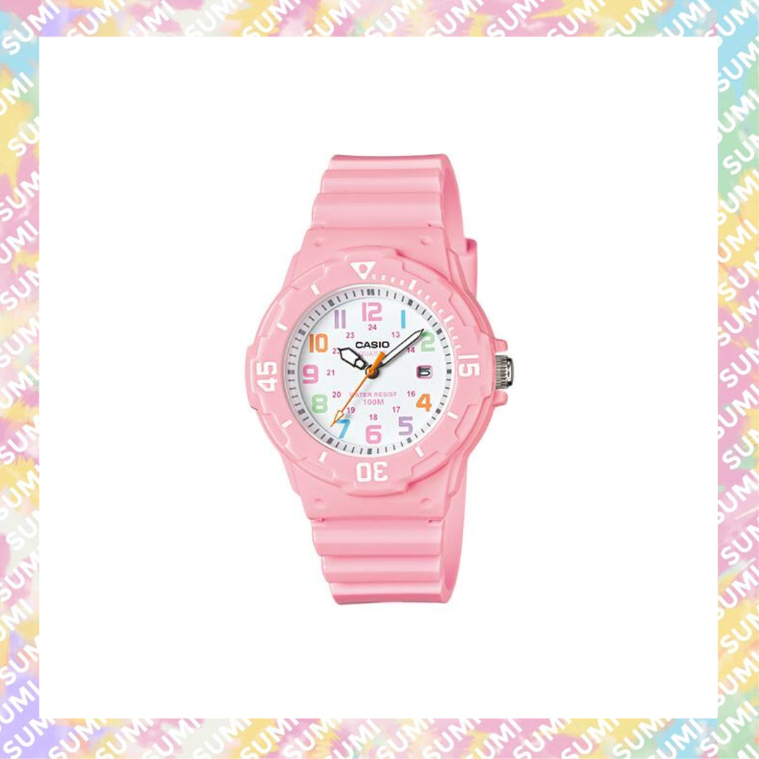 Casio - LRW-200H-7B/LRW-200H-1B/LRW-200H-3C/LRW-200H-4B2 兒童/女裝 運動感休閒錶 白色
