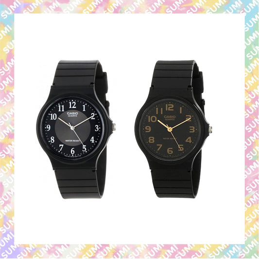 Casio - MQ-24-1B2 (黑色金字) / MQ-24-1B3 (黑色白字) 運動感休閒錶