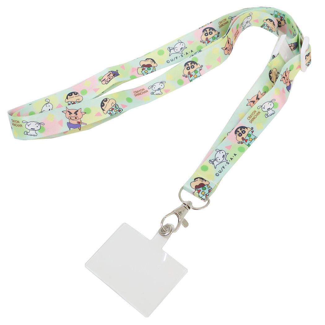 蠟筆小新 Crayon Shinchan - 多用途手機掛繩(可調長度)連夾片 攀岩繩 電話繩 蠟筆小新掛頸手機掛繩(適合任何型號手機)