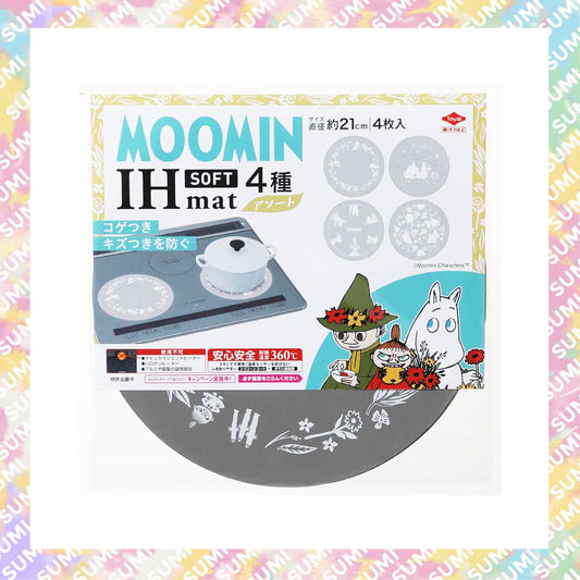 Toyo Aluminum 東洋鋁業 - Moomin 小肥肥一族 姆明 阿美 日本製 電磁爐鍋墊 電磁爐軟墊 保護墊(21cm)4片裝(耐熱360度)