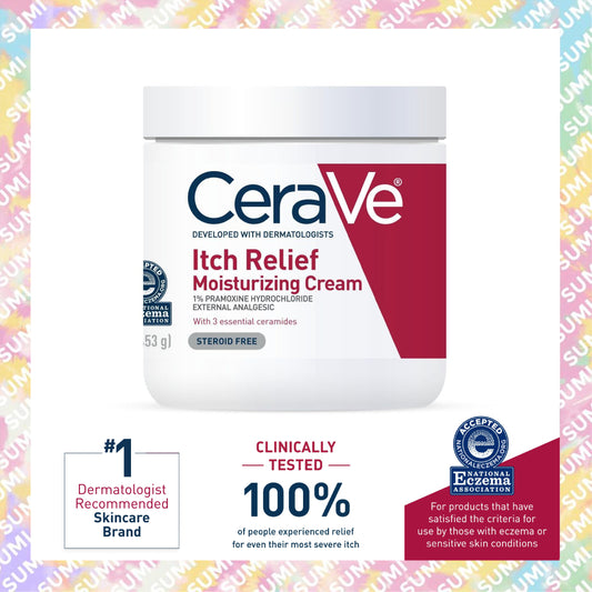 CeraVe - 止癢保濕霜 (濕疹敏感肌 乾性皮膚適用 緩解曬傷/蟲咬瘙癢) 453g