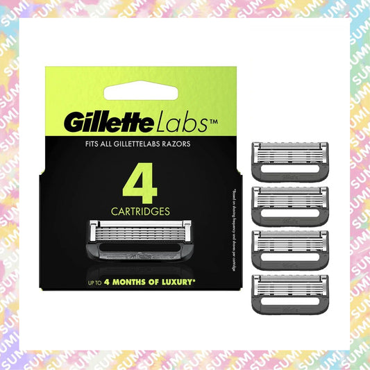 Gillette 吉列 - Labs 極光系列 剃鬚刀頭 刮鬍替換刀片 (4/8片裝)