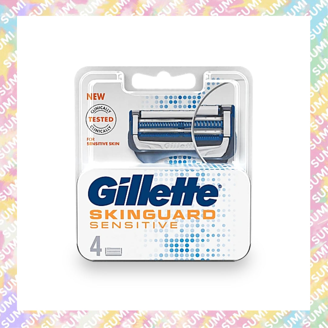 Gillette 吉列 - Skinguard 紳適系列 剃鬚刀頭 刮鬍替換刀片 (4片裝) - 包裝版本隨機送出
