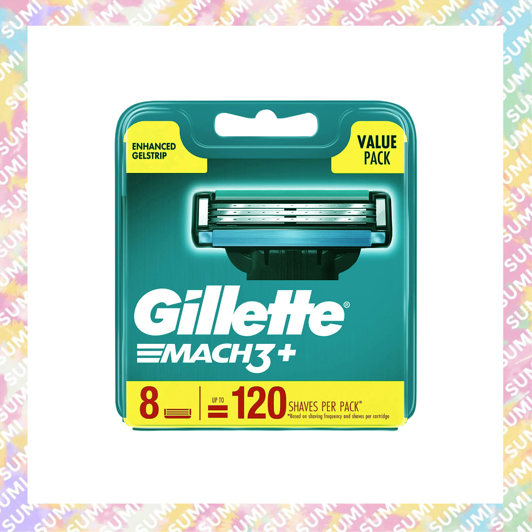 Gillette 吉列 - Mach3 鋒速3 系列 剃鬚刀頭 刮鬍替換刀片 (8片裝) - 包裝版本隨機送出
