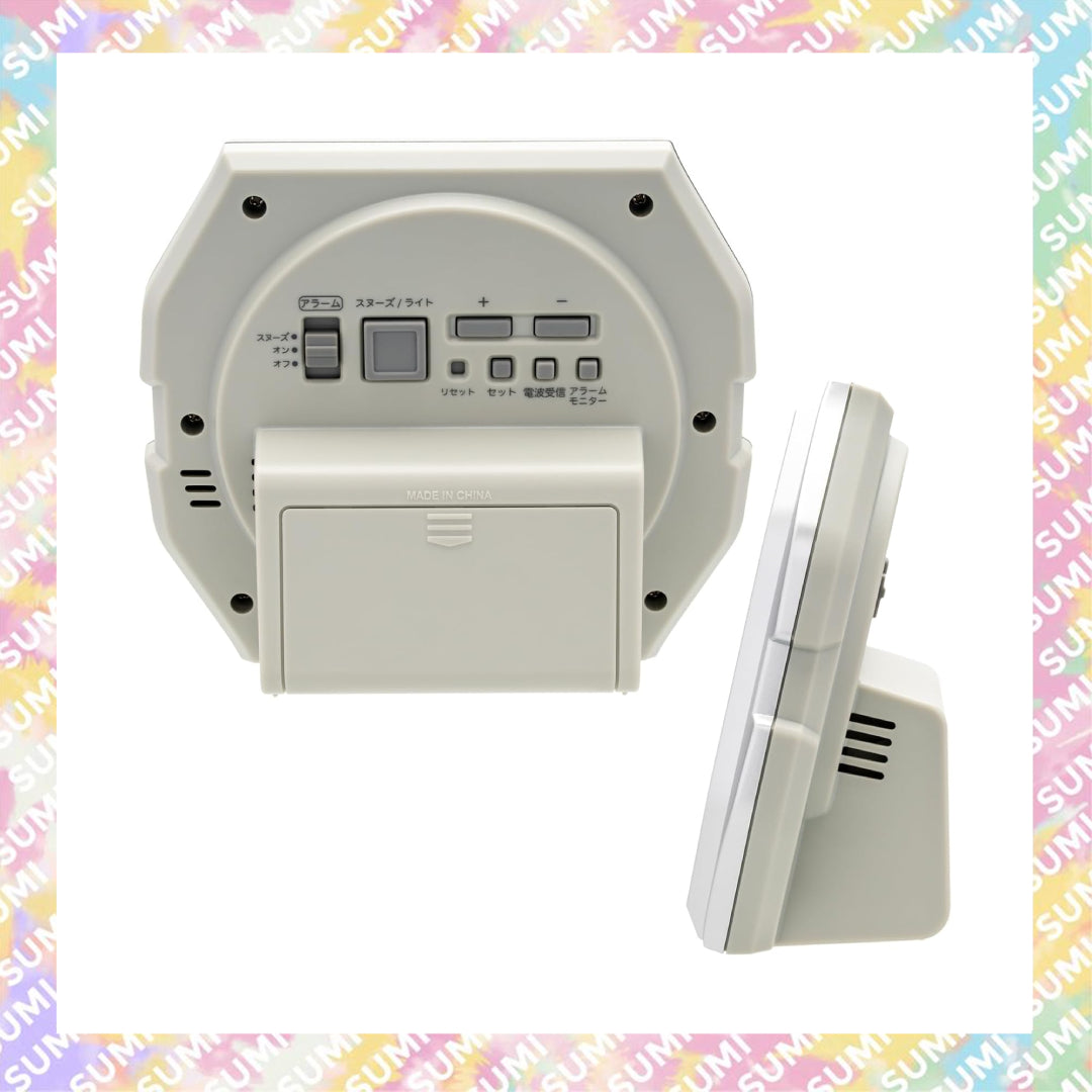 Casio - DQD-851J-8JF 經典A158款式坐枱鬧鐘連濕度溫度計