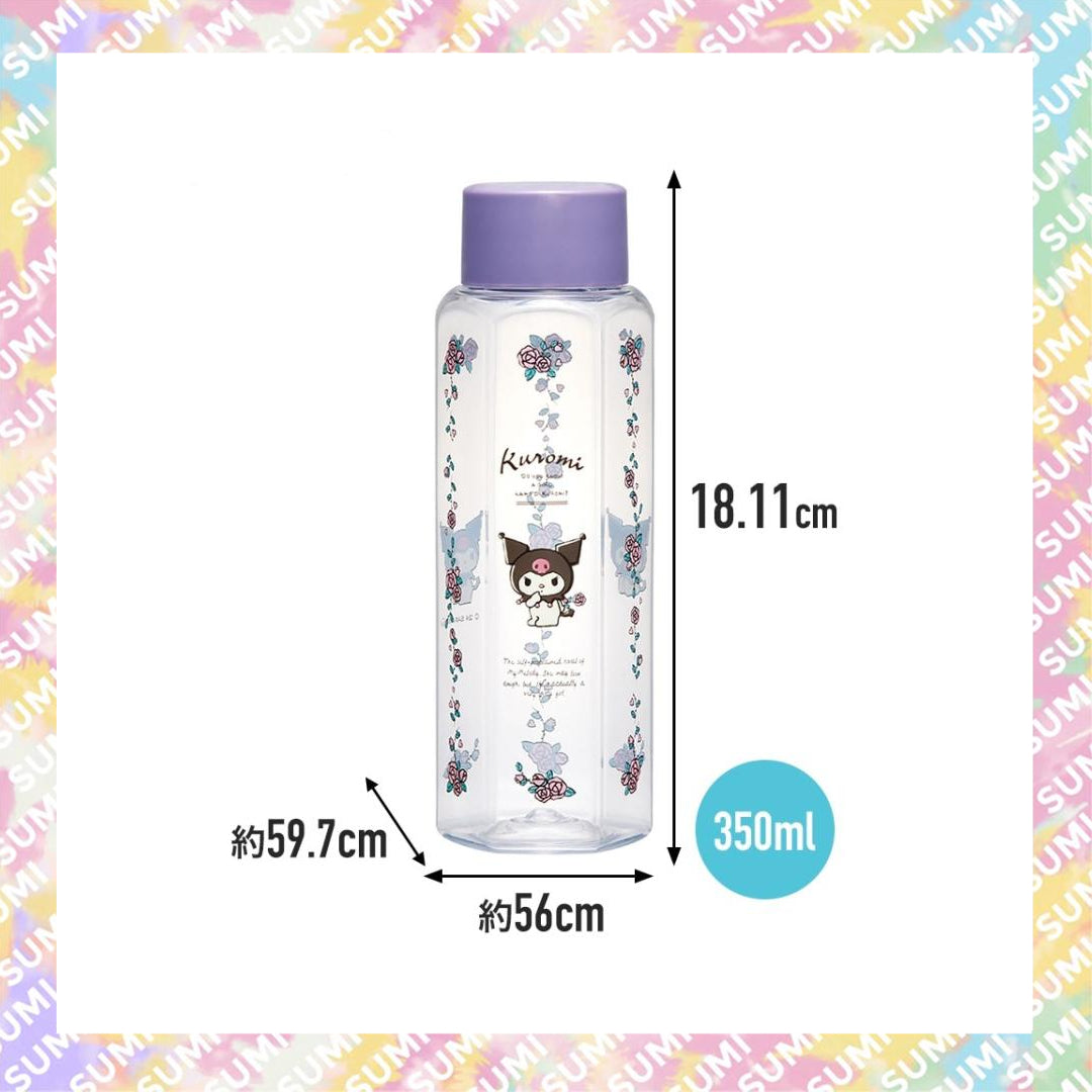 Skater - KUROMI 六角形塑膠水瓶 350ml PDH4 (4973307682629)
