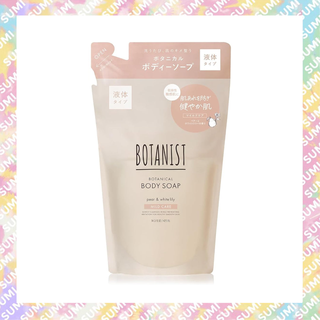 BOTANIST - Mild Care 溫和護理植物性沐浴露 (梨和白百合香) 490ml/425ml(Refill)