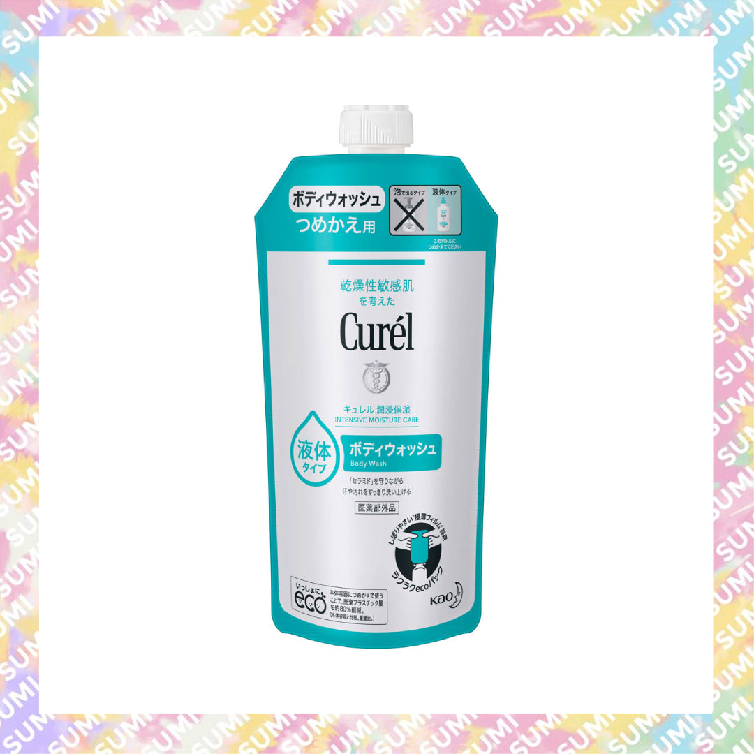 KAO - Curel 【補充裝】珂潤 潤浸保濕沐浴露 340ml(4901301367921)