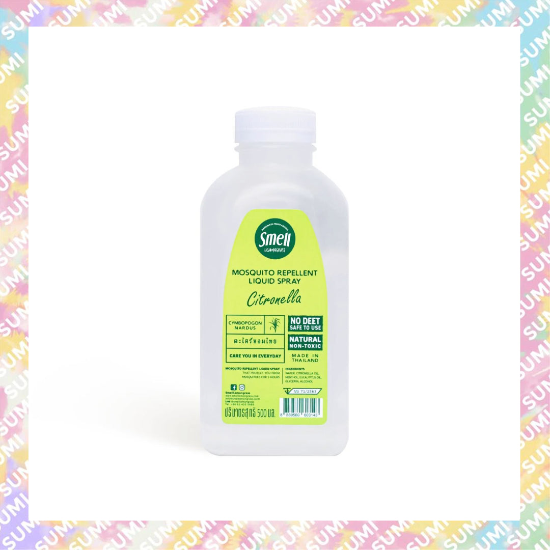 Smell Lemongrass - 檸檬草(香茅)驅蚊液體噴霧 60ml/500ml【補充裝 Refill】泰國製 蚊怕水