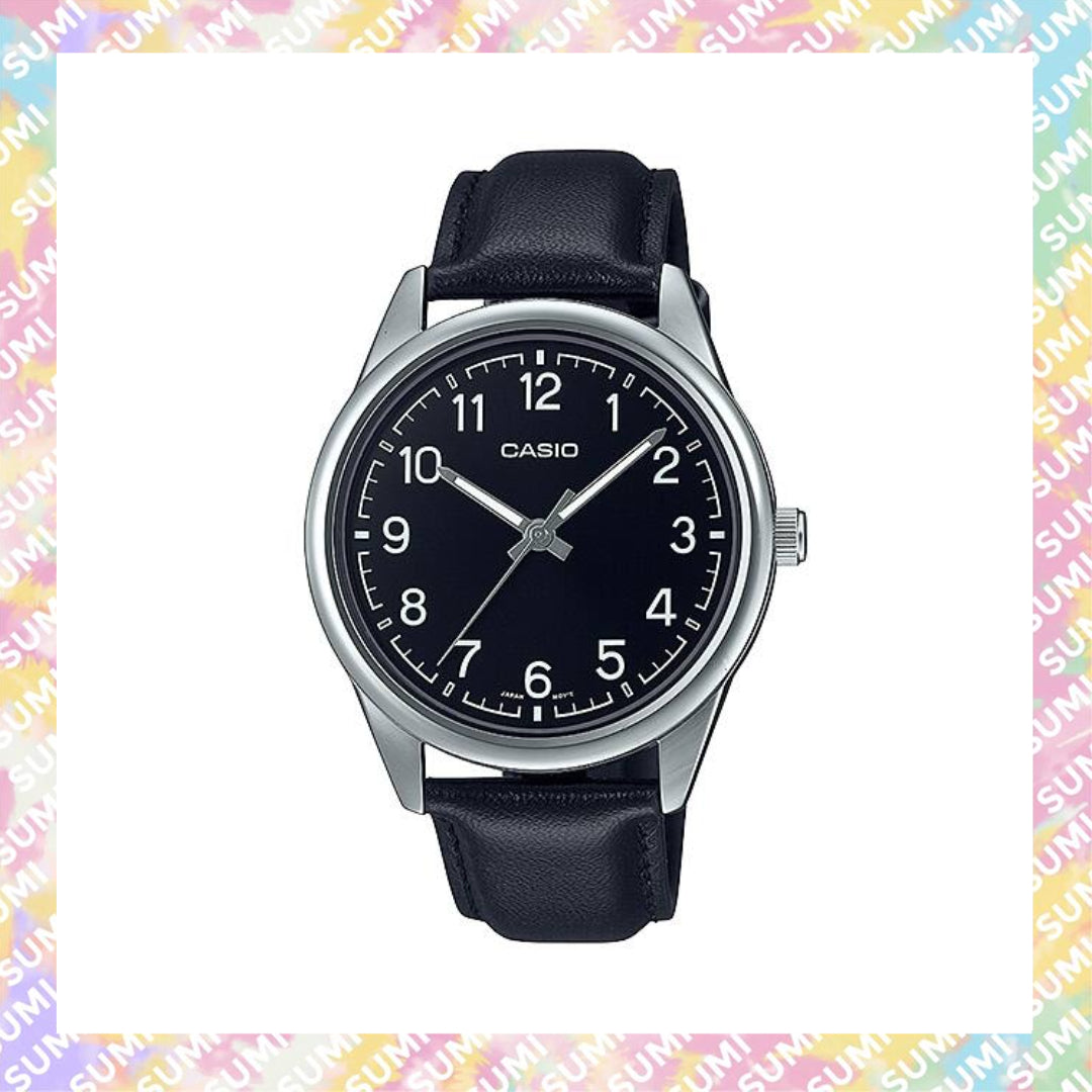 Casio - MTP-V005L-1B4/MTP-V005L-1B5/MTP-V005L-2B4/MTP-V005L-2B5/MTP-V005L-7B4/MTP-V005L-7B5 40mm 皮帶款男士石英手錶
