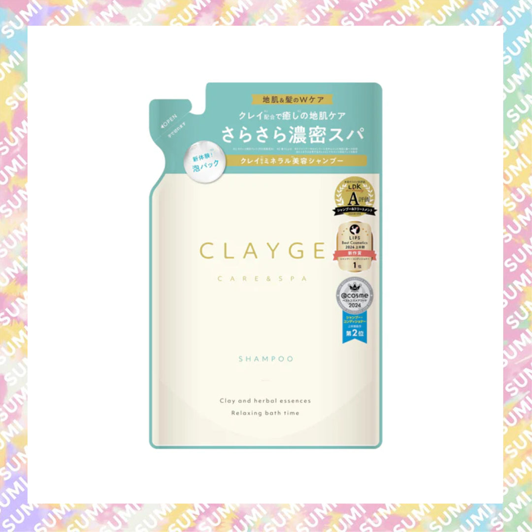 CLAYGE - 蓬鬆柔順型 海泥礦物黏土清爽頭皮護理SPA洗髮露 洗頭水 洗髮水 500ml(4582300064594)