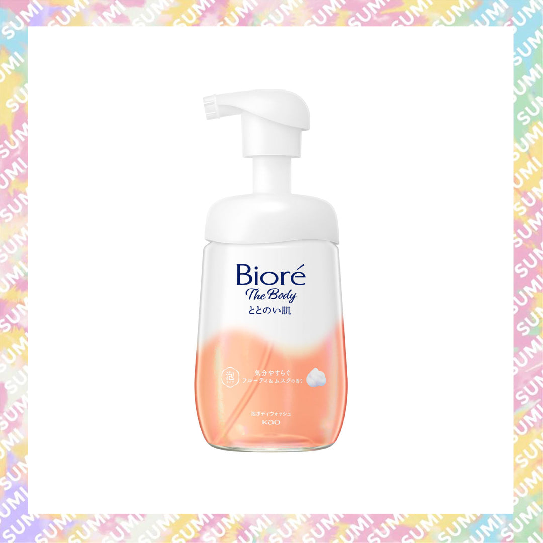 KAO 花王 - Biore The Body 泡沫型保濕沐浴露 480ml (水果麝香/木質花香)
