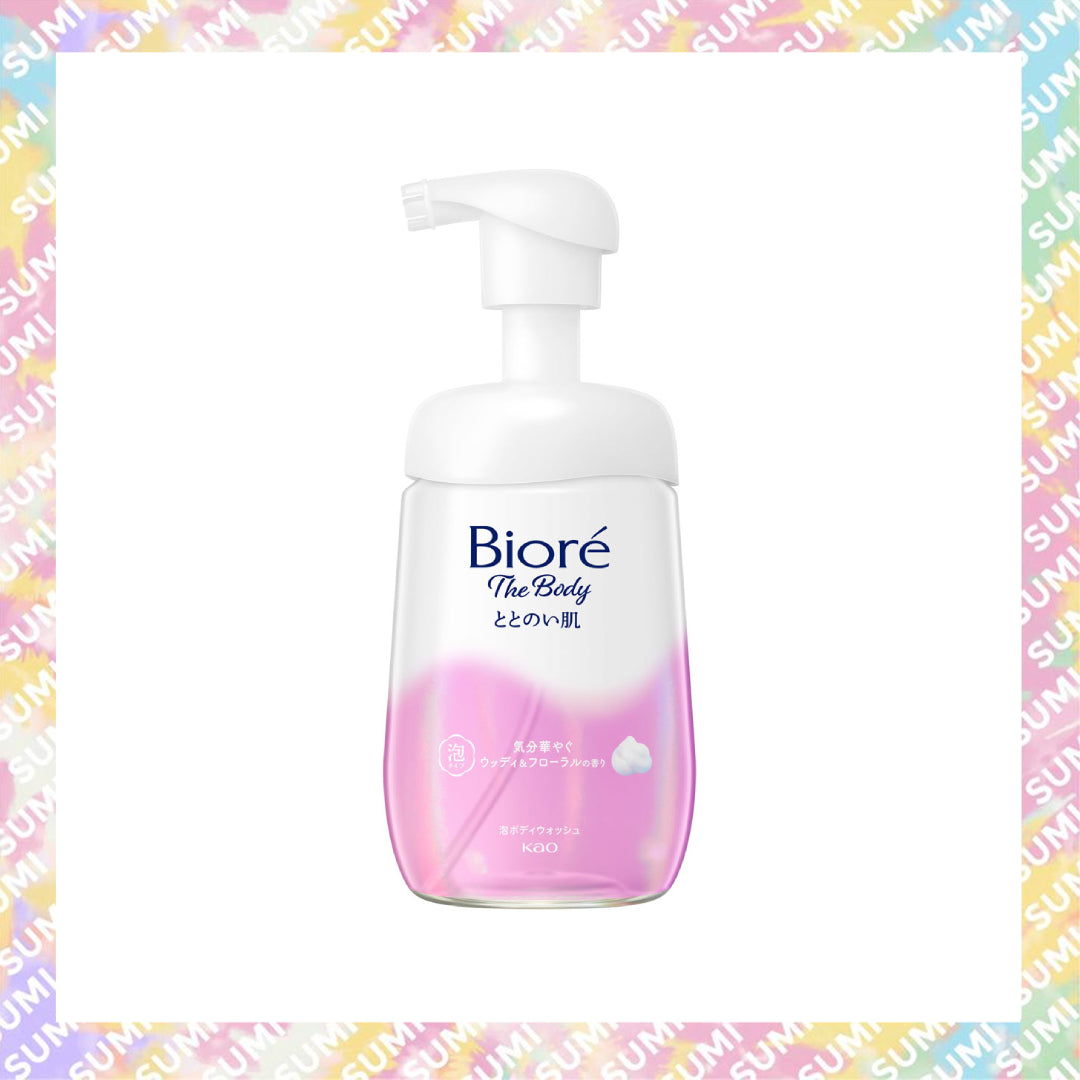 KAO 花王 - Biore The Body 泡沫型保濕沐浴露 480ml (水果麝香/木質花香)