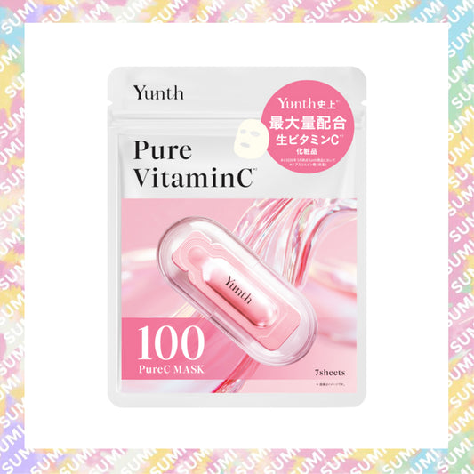 Yunth - 高純度活性維他命C面膜 7枚入(提亮膚色、淡化暗沉並提升透明感) 4580785297285