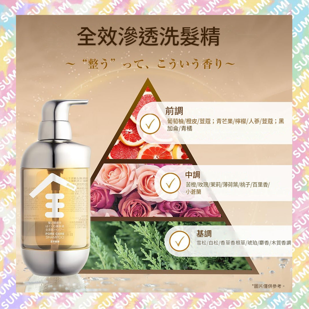 王子製藥 - Seika 全浸透全效洗髮精 400ml (4580536763243)