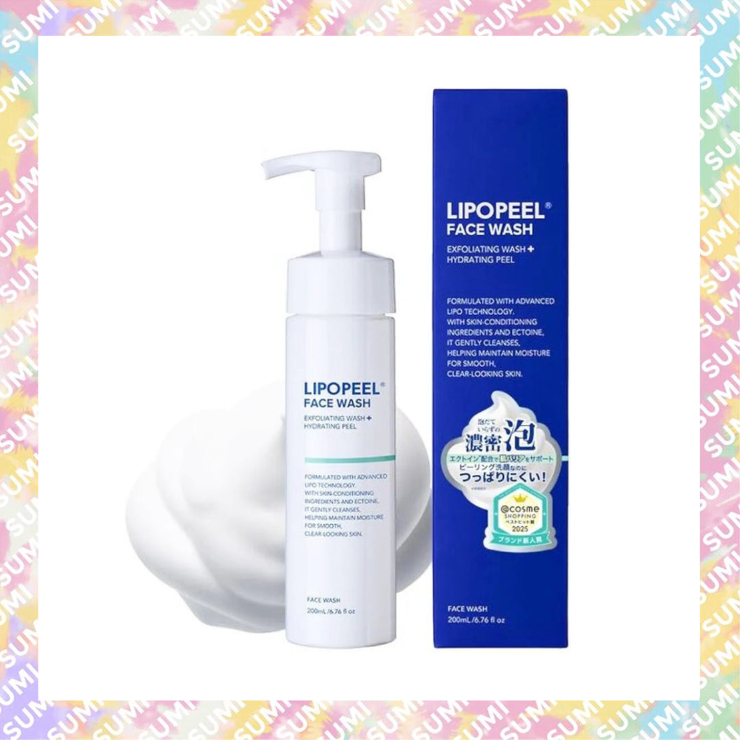 LIPOPEEL - 去角質保濕泡沫潔面乳200ml (4595555552150)