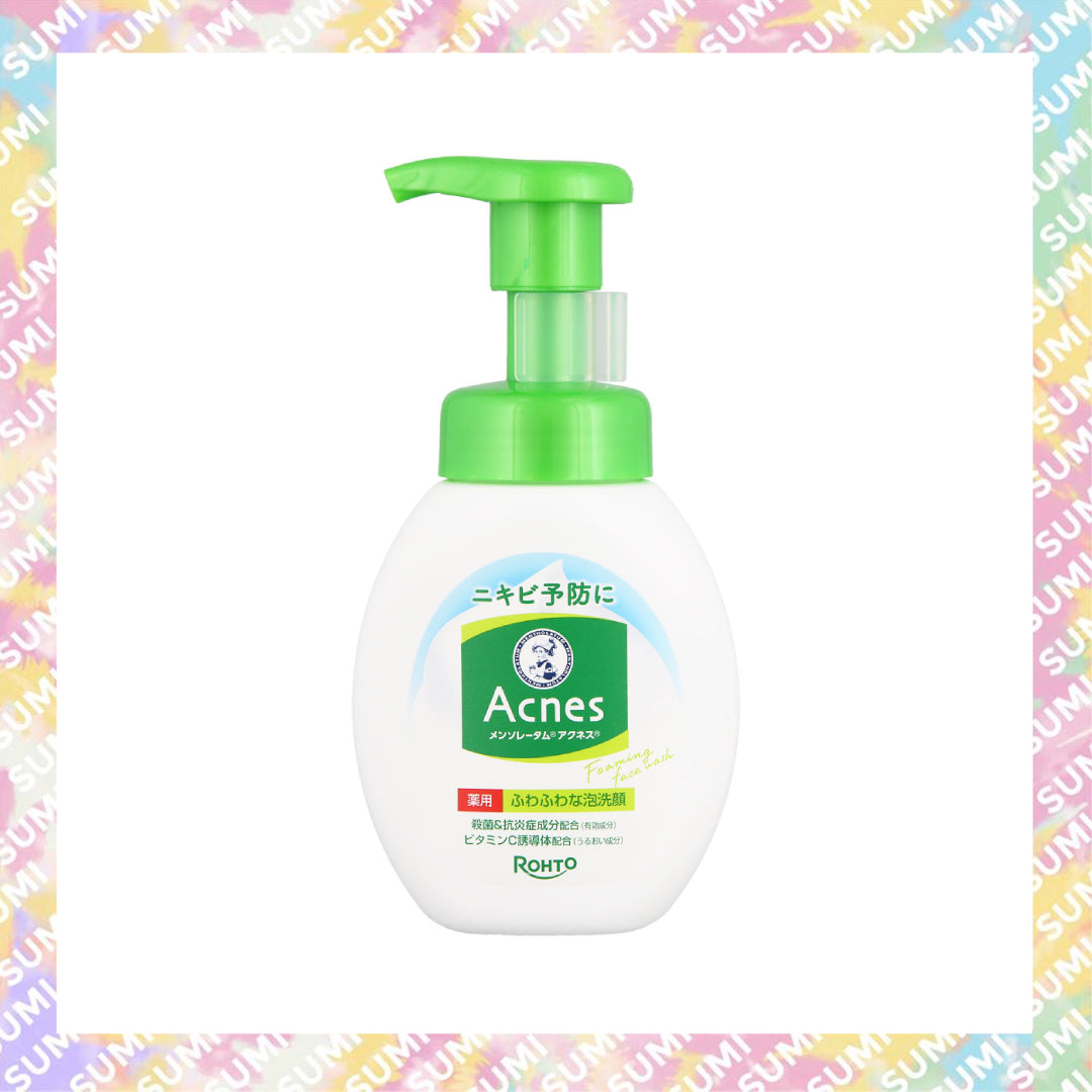 Mentholatum 曼秀雷敦 - Rohto Acnes 暗瘡護理泡泡潔面乳160ml / 補充裝140ml