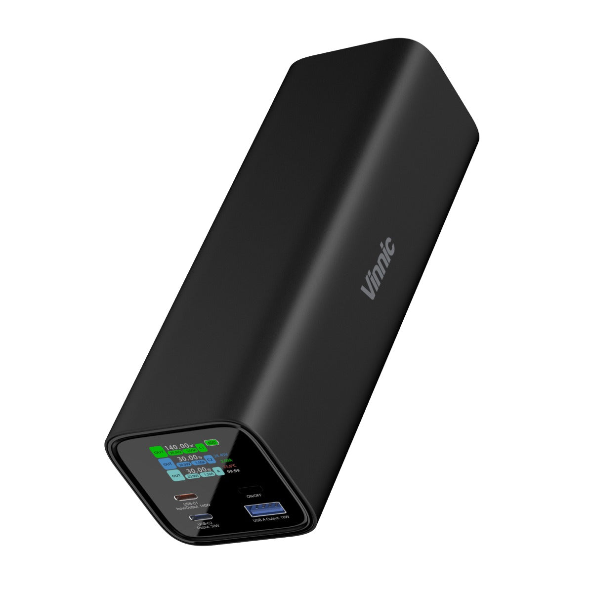 Vinnic 銀戰士電池 - 【HV140WG1-27BK】Mount Parker 2 140W PD3.1 27000mAh 行動電源 充電寶 - 為筆記型電腦和手機快速充電(可攜帶上飛機)
