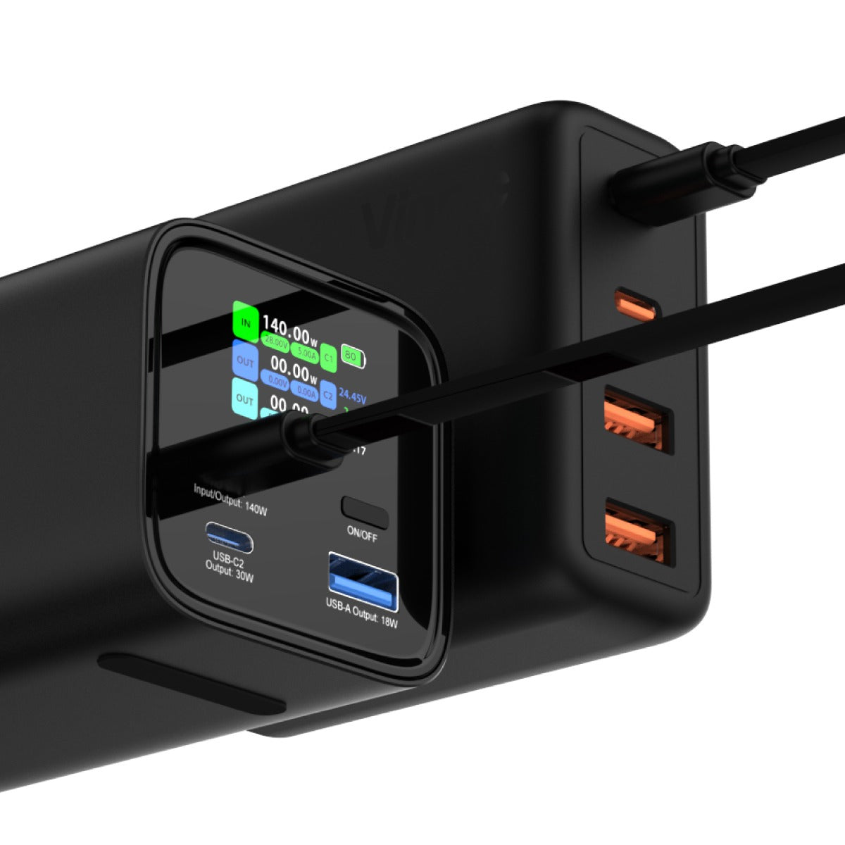 Vinnic 銀戰士電池 - 【HV140WG1-27BK】Mount Parker 2 140W PD3.1 27000mAh 行動電源 充電寶 - 為筆記型電腦和手機快速充電(可攜帶上飛機)